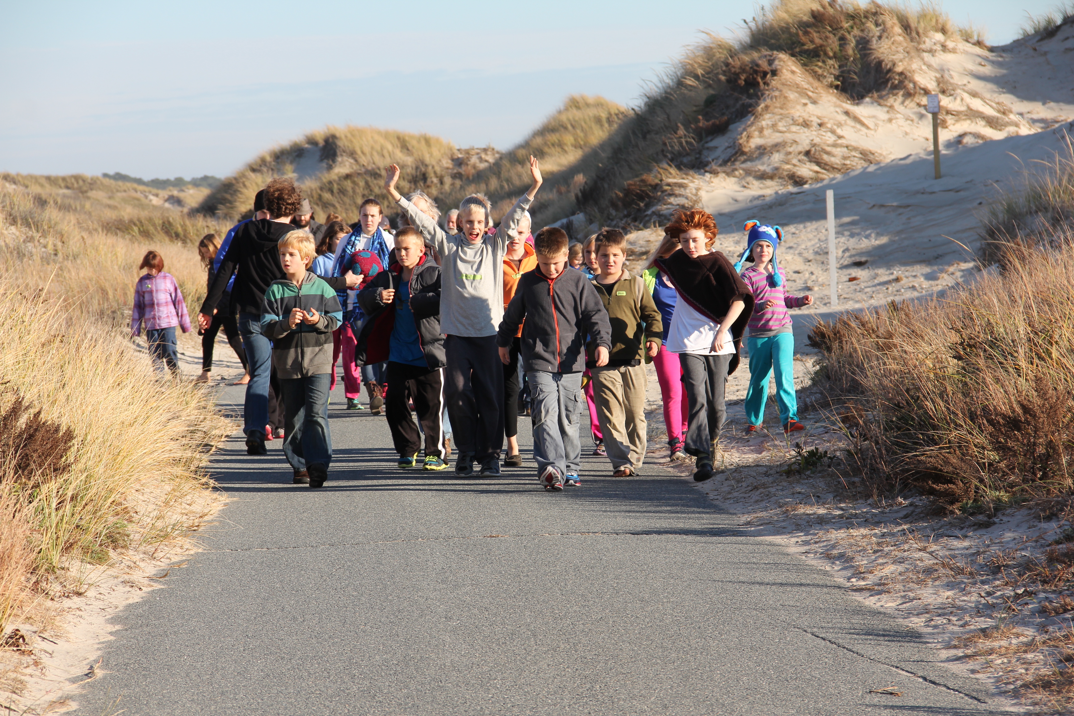 JYM group beach walk