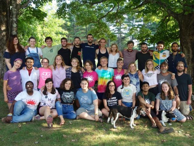 A group photo of people who served as Friends Camps staff in 2017