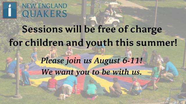 Text reads "Sessions will be free of charge for children and youth this summer"