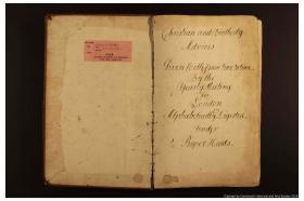 Image of 18th-century book of Advices from London Yearly Meeting